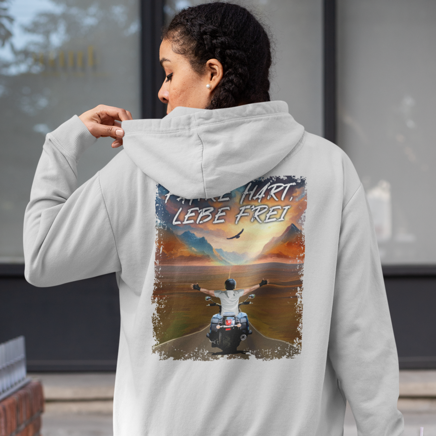 FAHRE HART, LEBE FREI - OS Zipper Hoodie Unisex