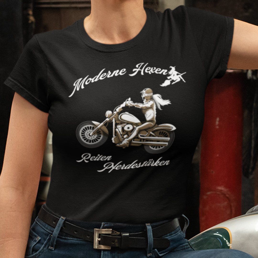 Moderne Hexen, Edt. Chopper Twin Color - Premium T-Shirt Damen