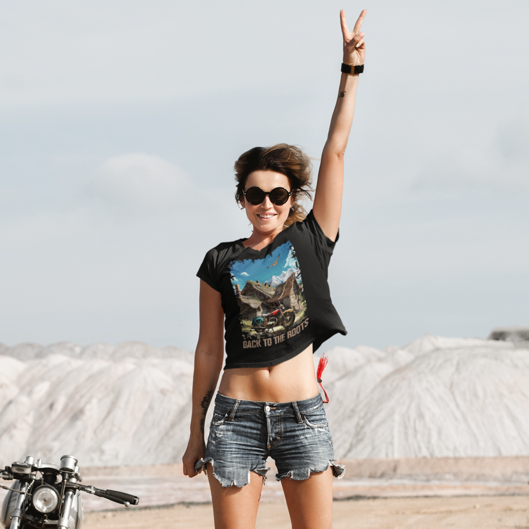 Back to the roots Edt. Steinadler - Ladies Cropped Tee