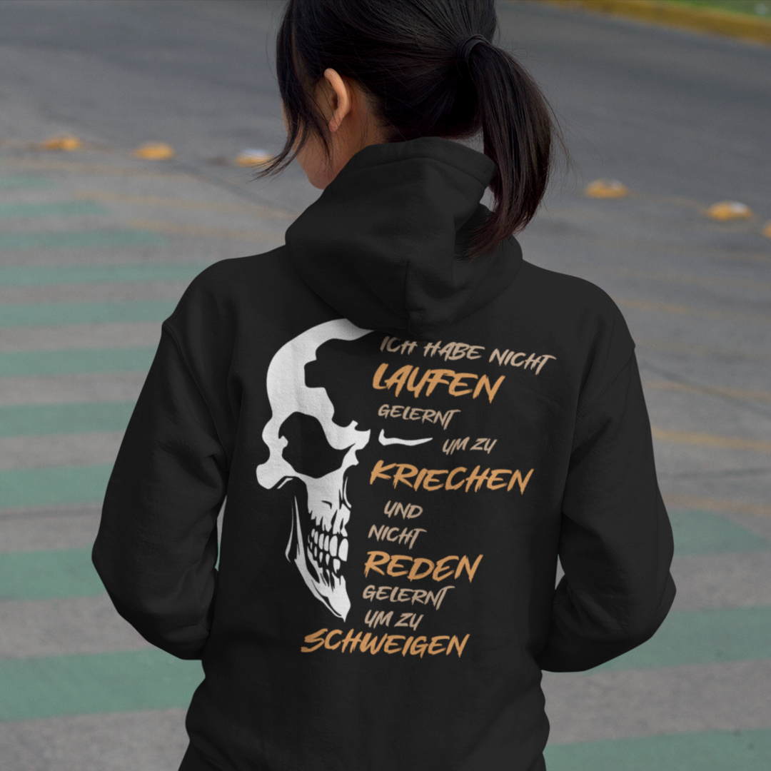 ICH HABE NICHT LAUFEN GELERNT UM ZU KRIECHEN... - Premium Hoodie Unisex