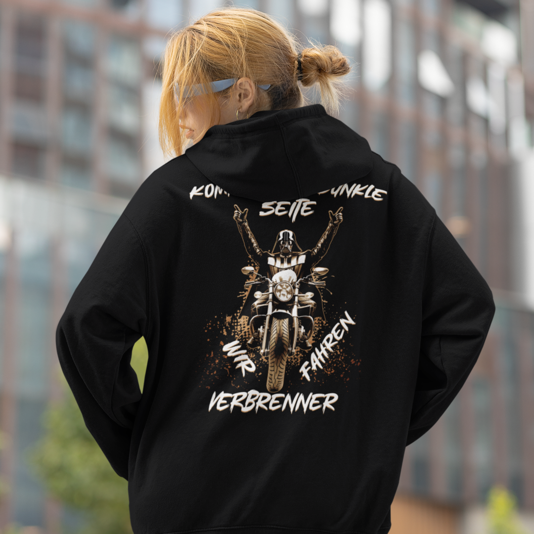 Komm auf die dunkle Seite, wir fahren VERBRENNER - OS Zipper Hoodie Unisex
