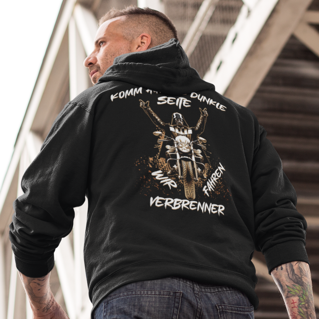 Komm auf die dunkle Seite, wir fahren VERBRENNER - Premium Hoodie Unisex