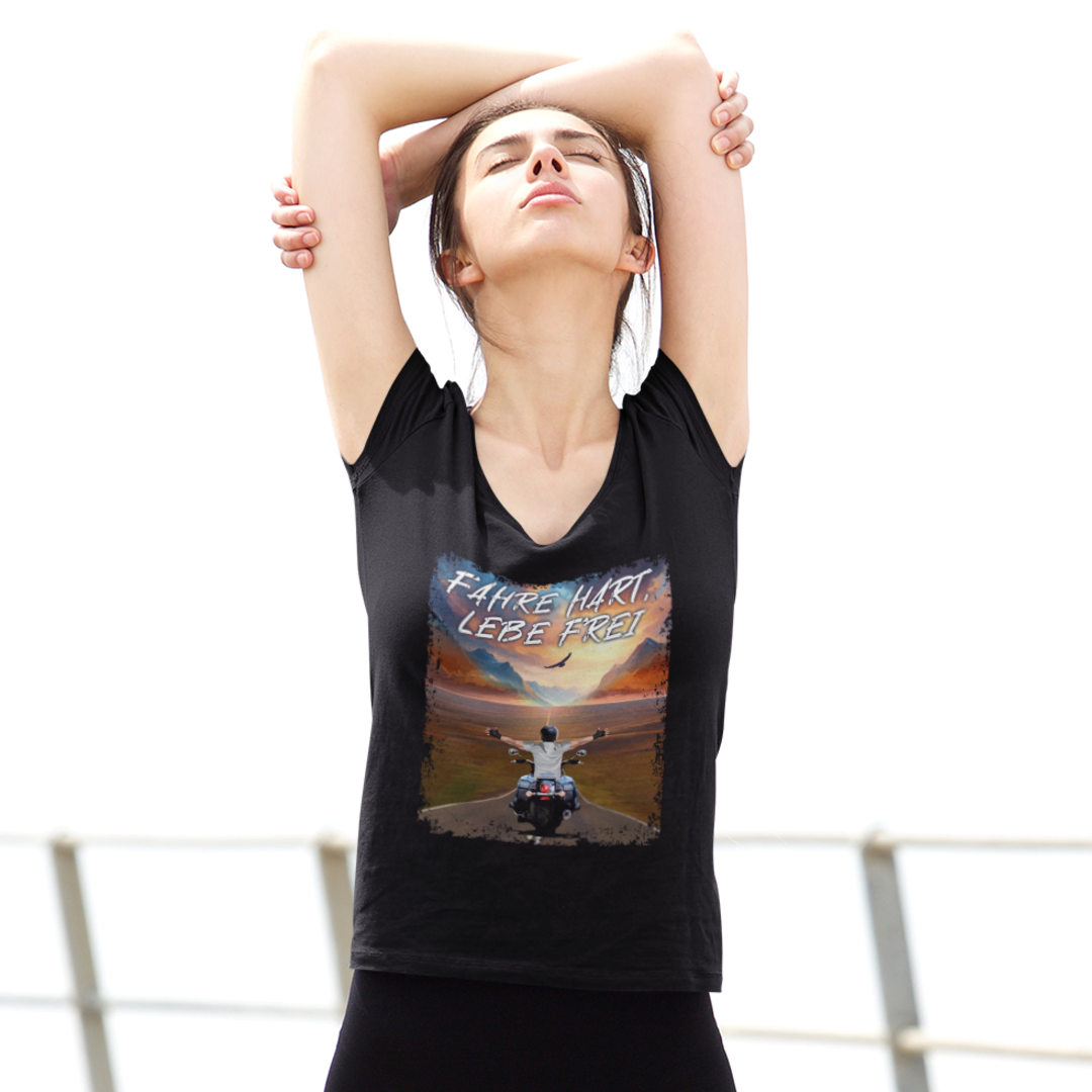 FAHRE HART, LEBE FREI - Sport T-Shirt