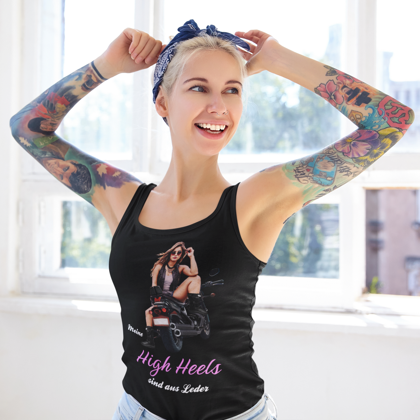 Meine High Heels sind aus Leder - Premium Tanktop