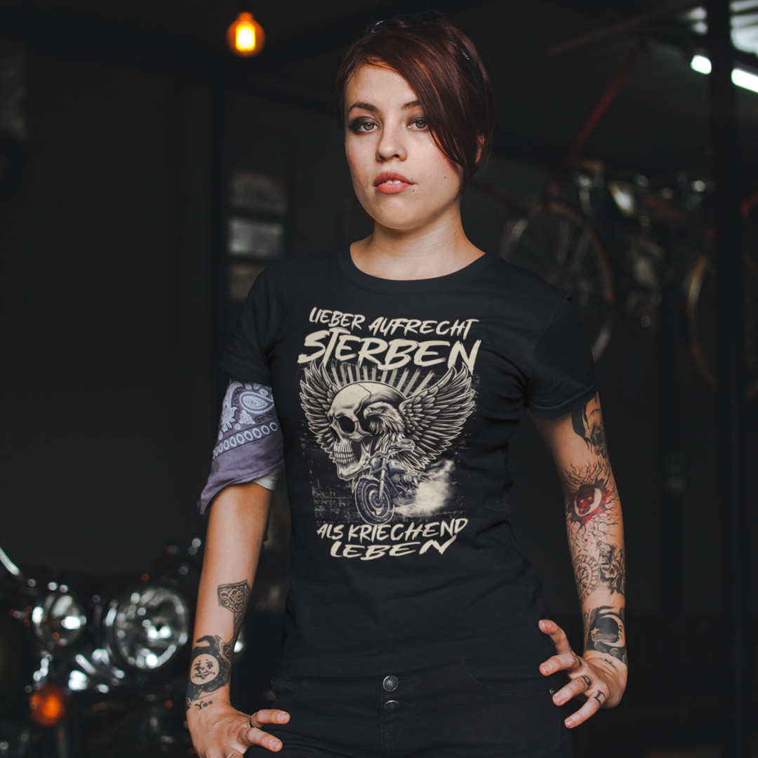 LIEBER AUFRECHT STERBEN ALS KRIECHEND LEBEN - Premium T-Shirt