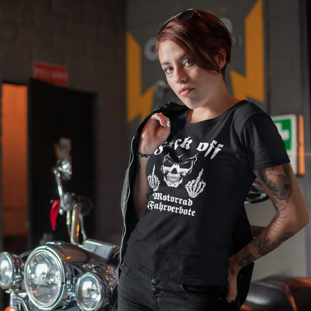 F*ck off Motorradfahrverbote - Premium T-Shirt Damen