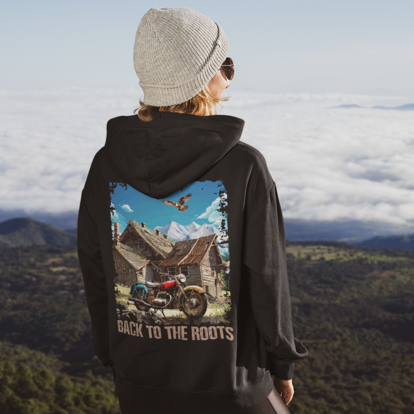 Back to the roots Edt. Falke - OS Zipper Hoodie Unisex