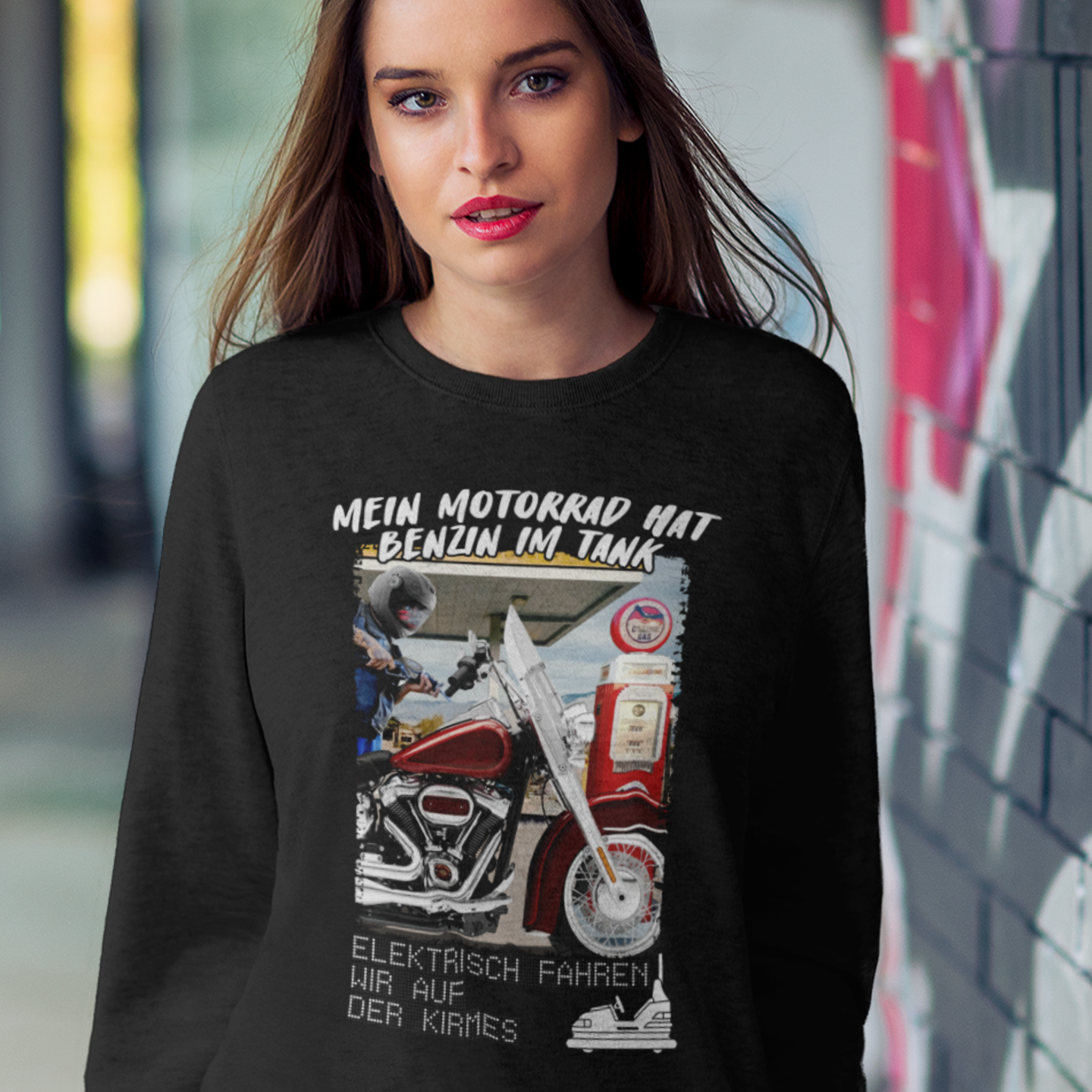 Benzin im Tank - Premium Sweatshirt Unisex