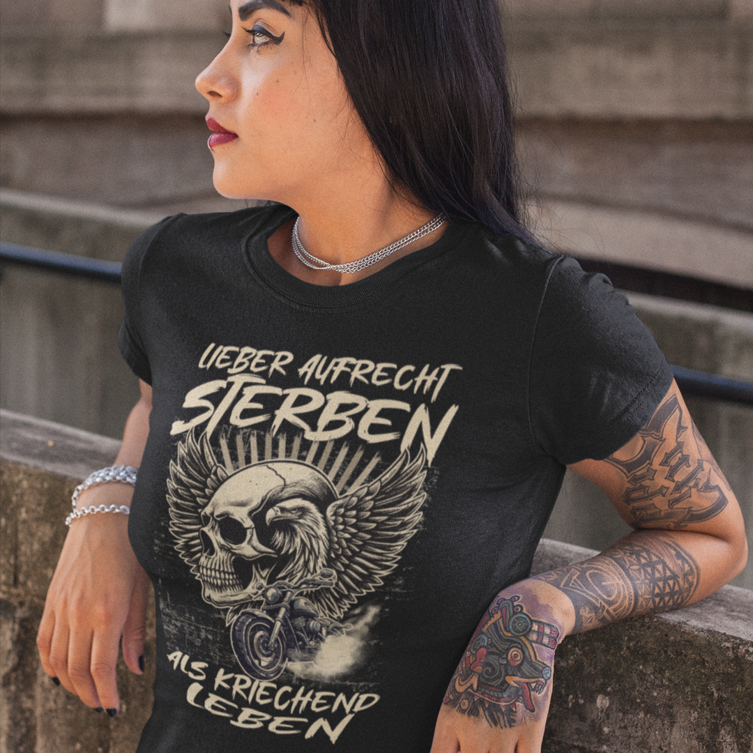 LIEBER AUFRECHT STERBEN ALS KRIECHEND LEBEN - Sport T-Shirt