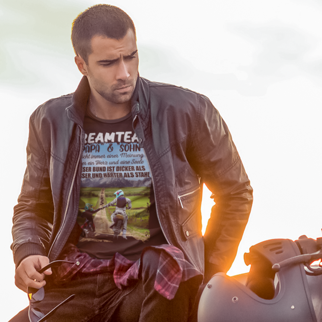 DREAMTEAM "Papa & Sohn" Edt. Cross - Premium T-Shirt