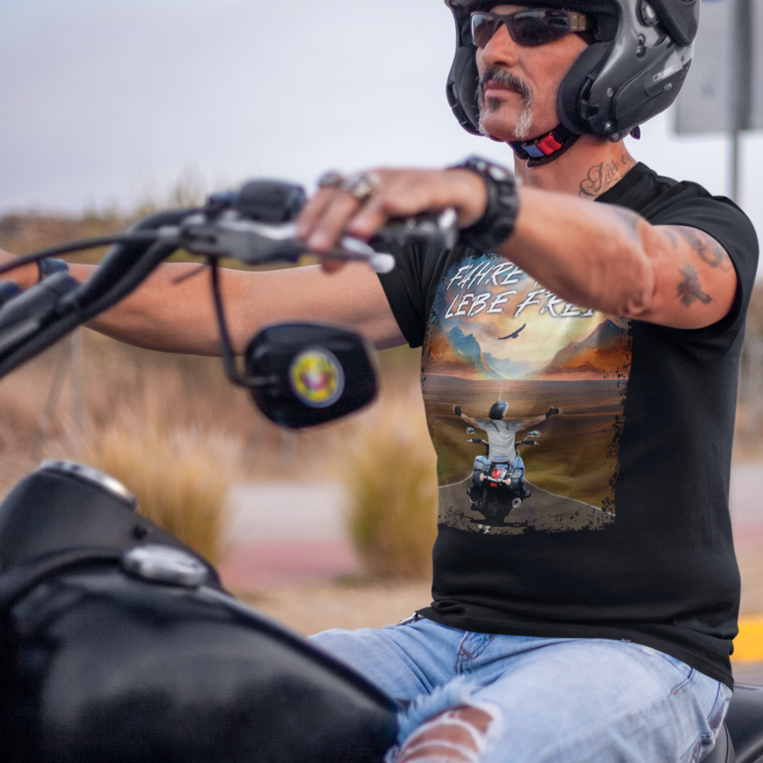 FAHRE HART, LEBE FREI - Premium T-Shirt