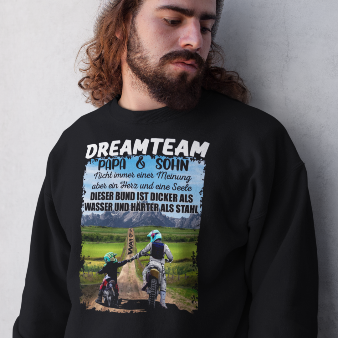 DREAMTEAM "Papa & Sohn" Edt. Cross - Premium Sweatshirt Unisex