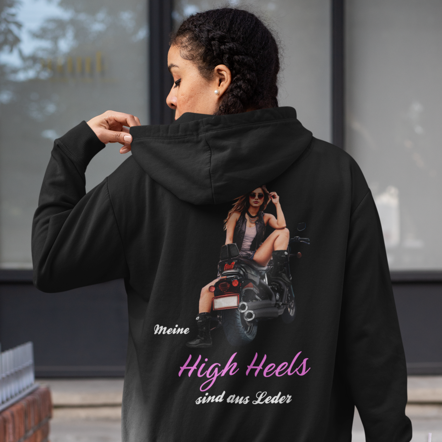 Meine High Heels sind aus Leder - Premium Hoodie Unisex