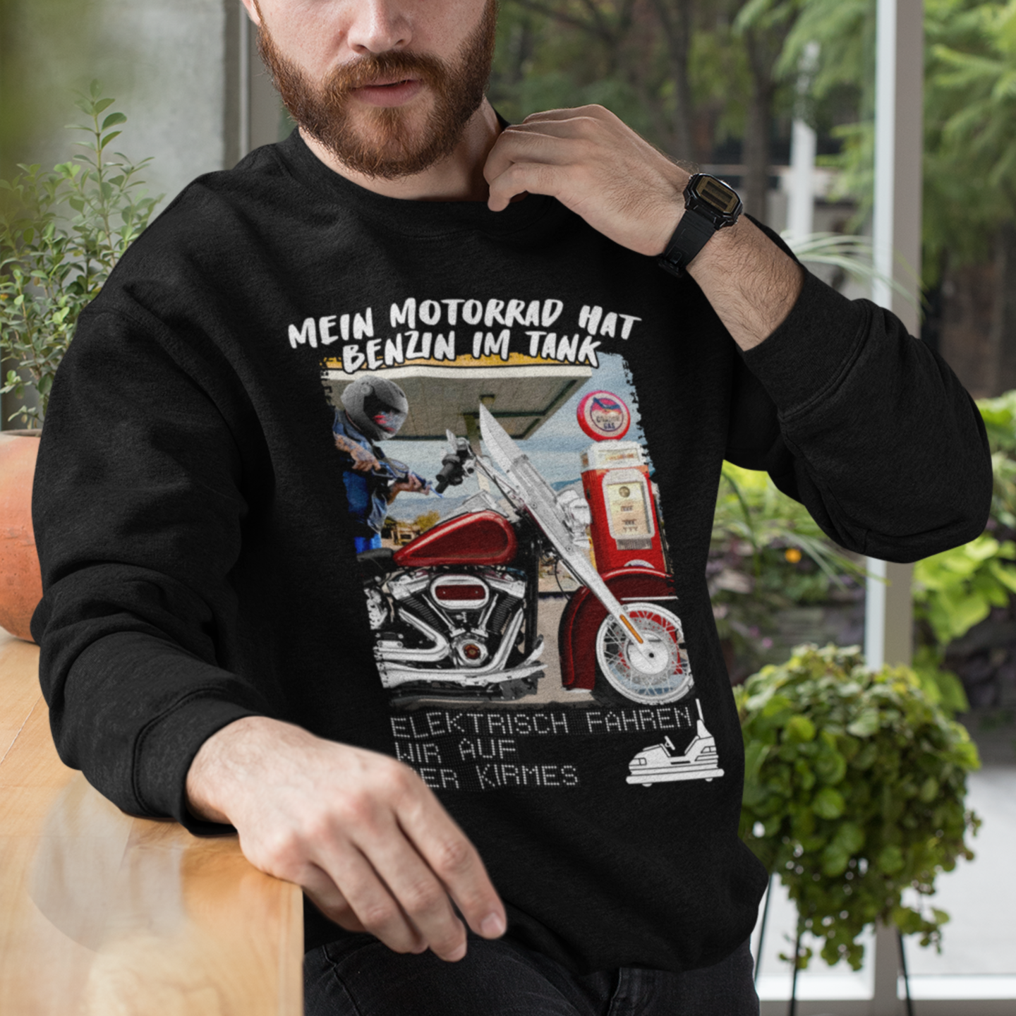 Benzin im Tank - Premium Sweatshirt Unisex
