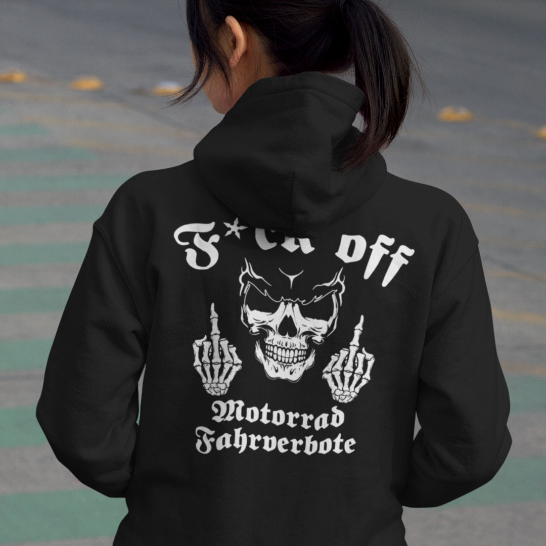F*ck off Motorradfahrverbote - Zipper Hoodie Unisex