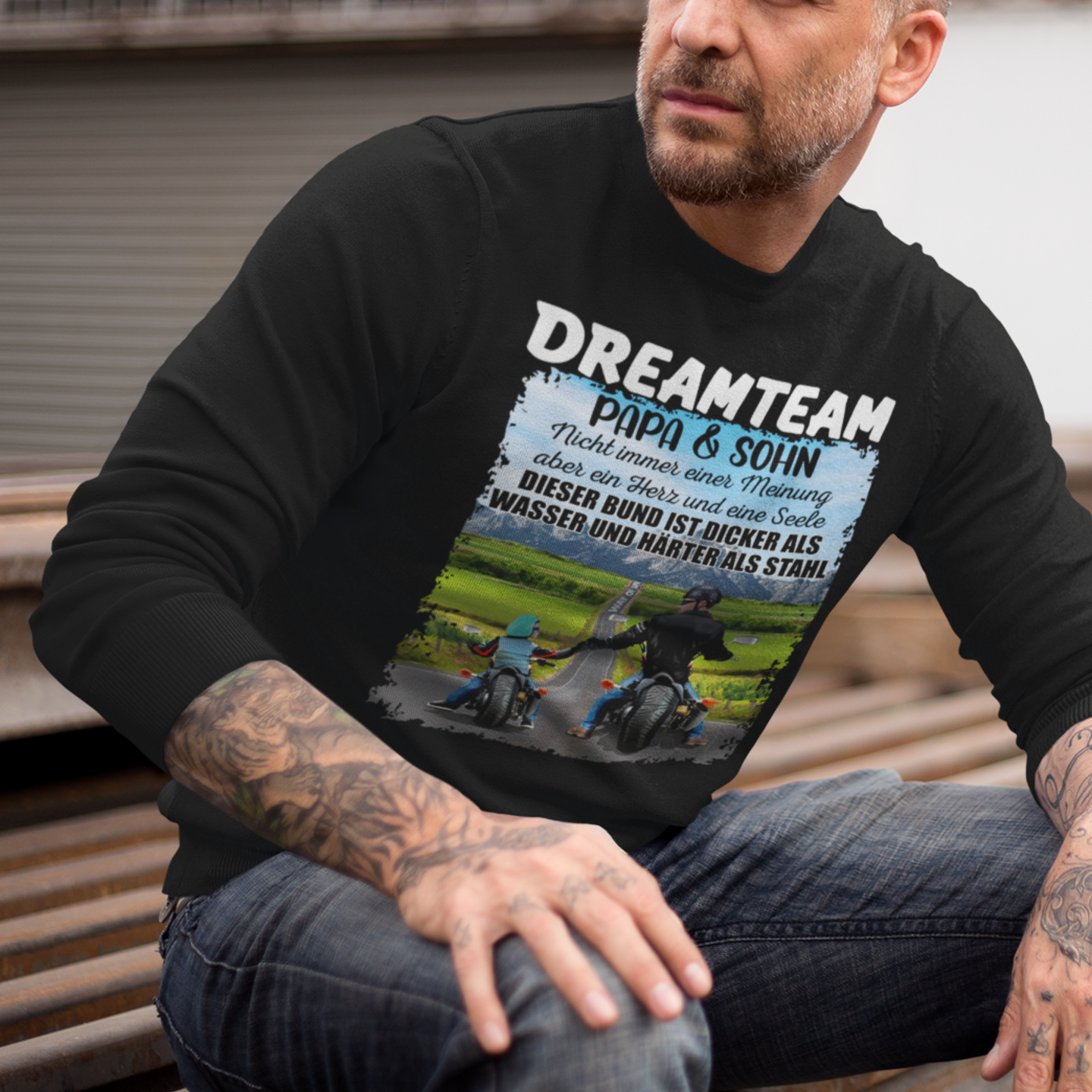 DREAMTEAM "Papa & Sohn" Edt. Chopper - Premium Sweatshirt Unisex