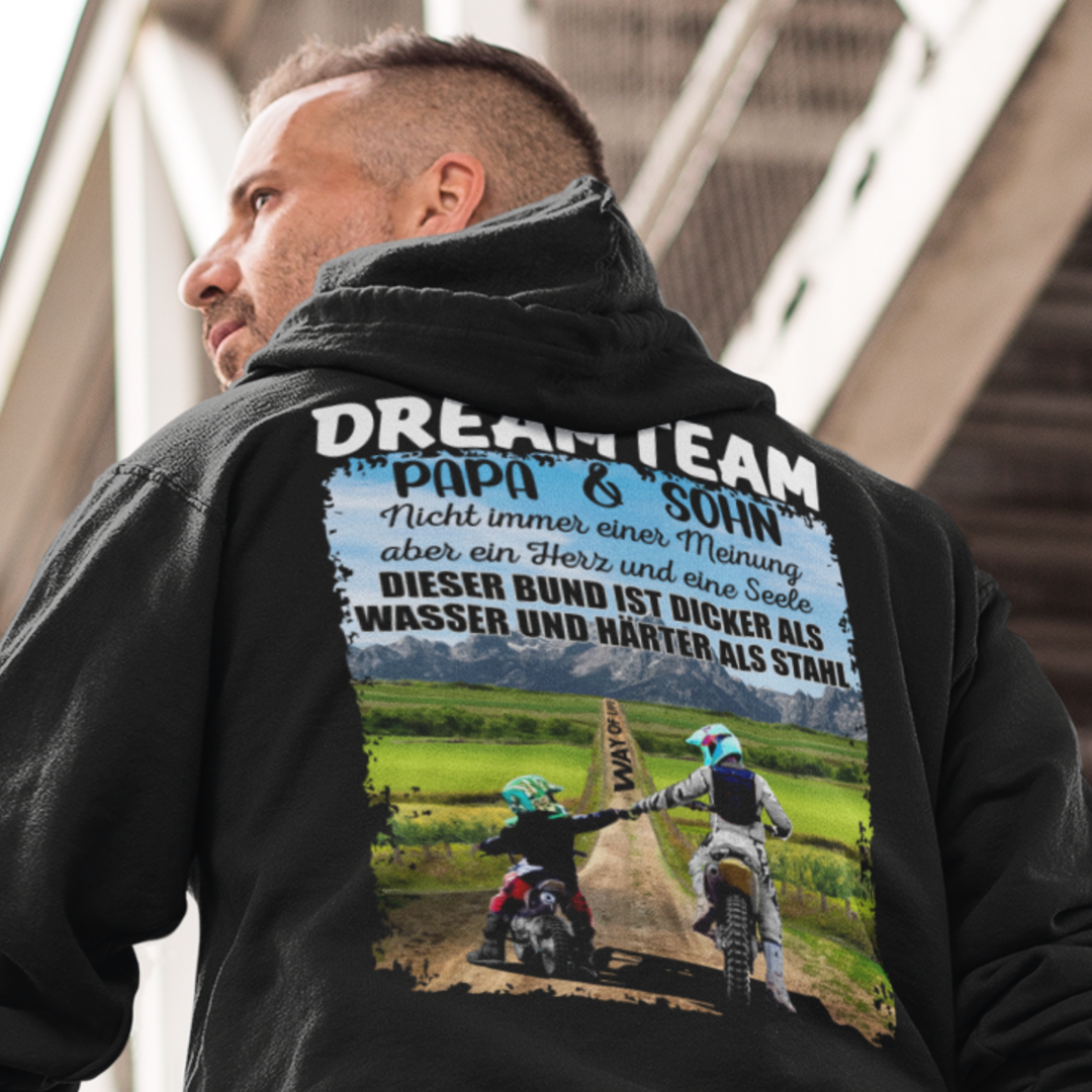 DREAMTEAM "Papa & Sohn" Edt. Cross - OS Zipper Hoodie Unisex