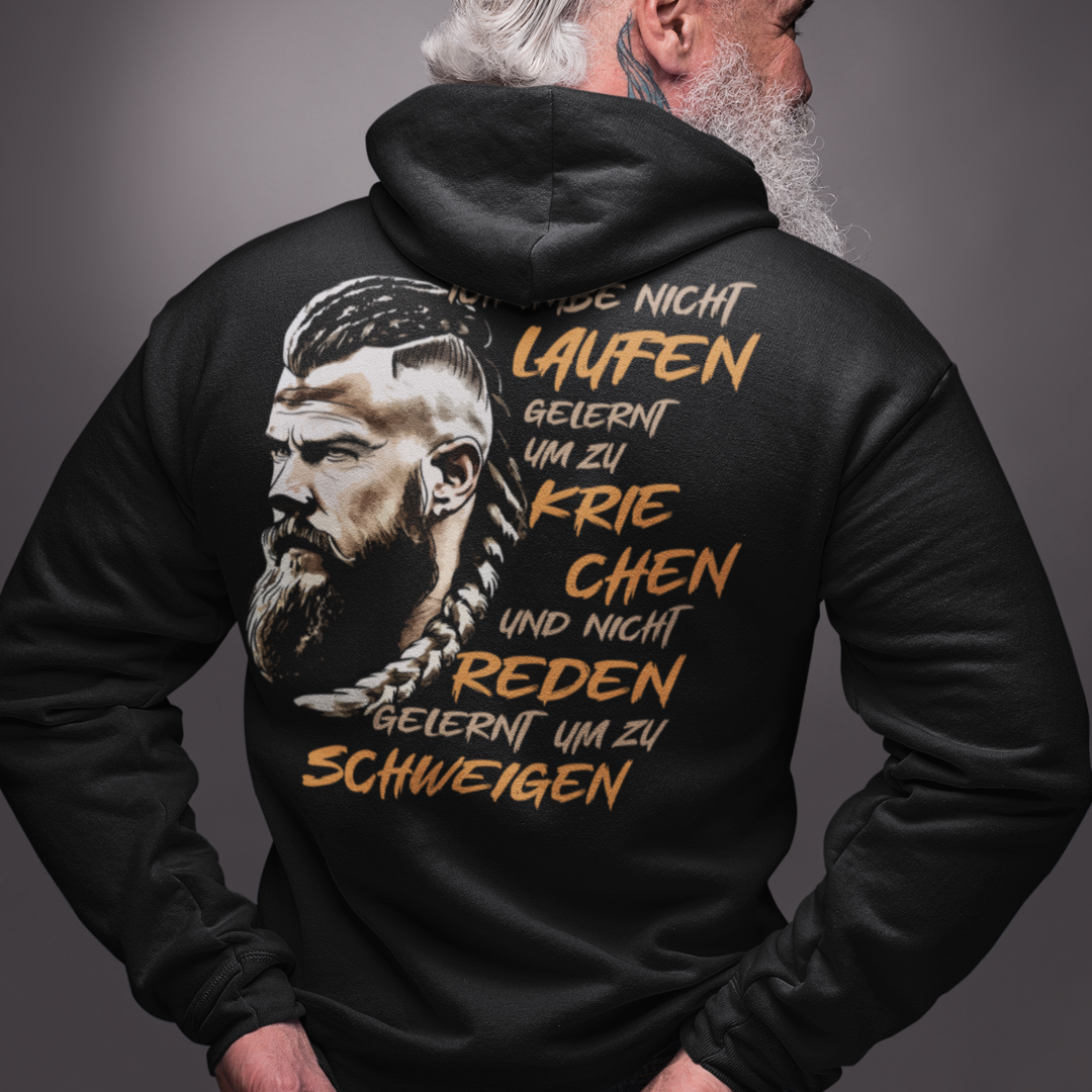 ICH HABE NICHT LAUFEN GELERNT UM ZU KRIECHEN...V2 - Zipper Hoodie Unisex