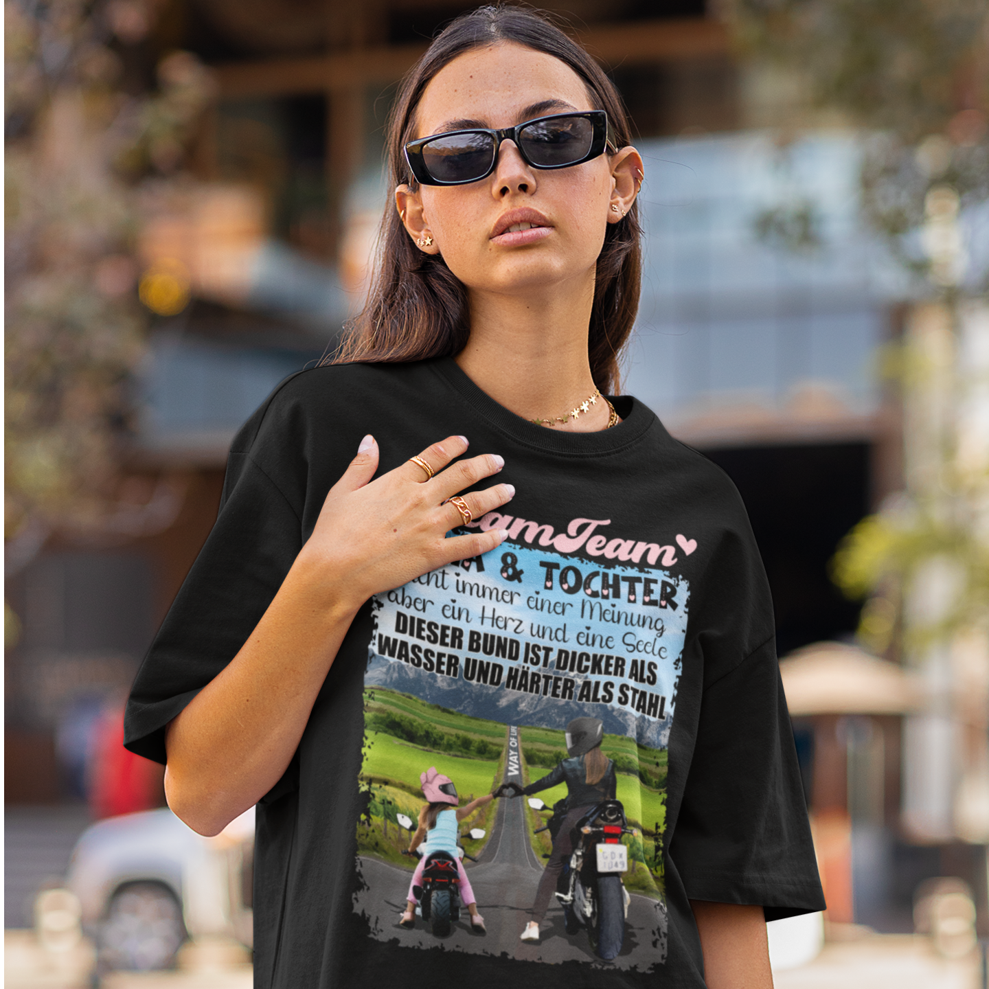 DREAMTEAM "Mama & Tochter" - Premium OS T-Shirt Unisex