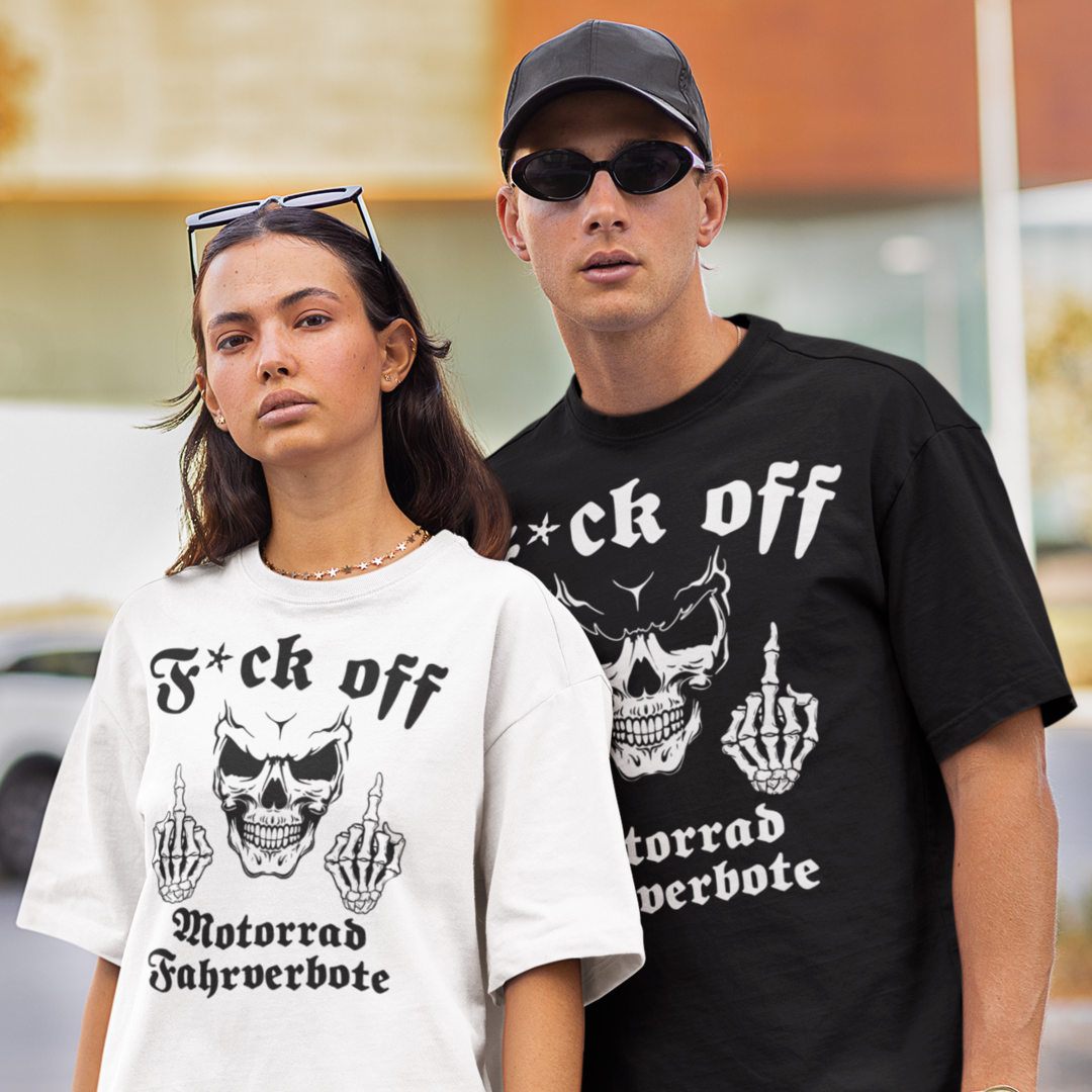 F*ck off Motorradfahrverbote - Premium OS T-Shirt Unisex