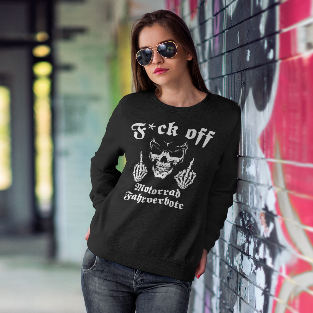 F*ck off Motorradfahrverbote - Premium Sweatshirt Unisex