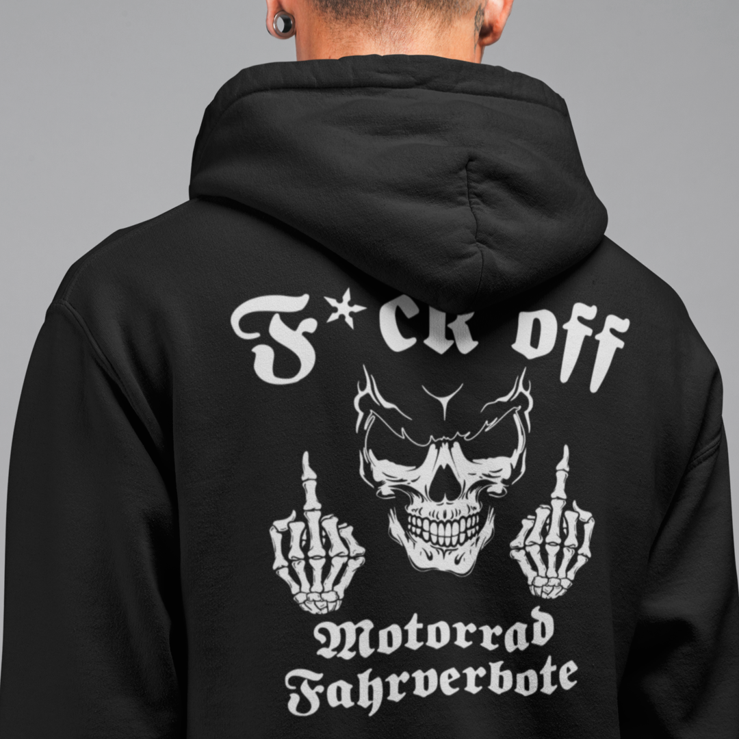 F*ck off Motorradfahrverbote - OS Hoodie Unisex