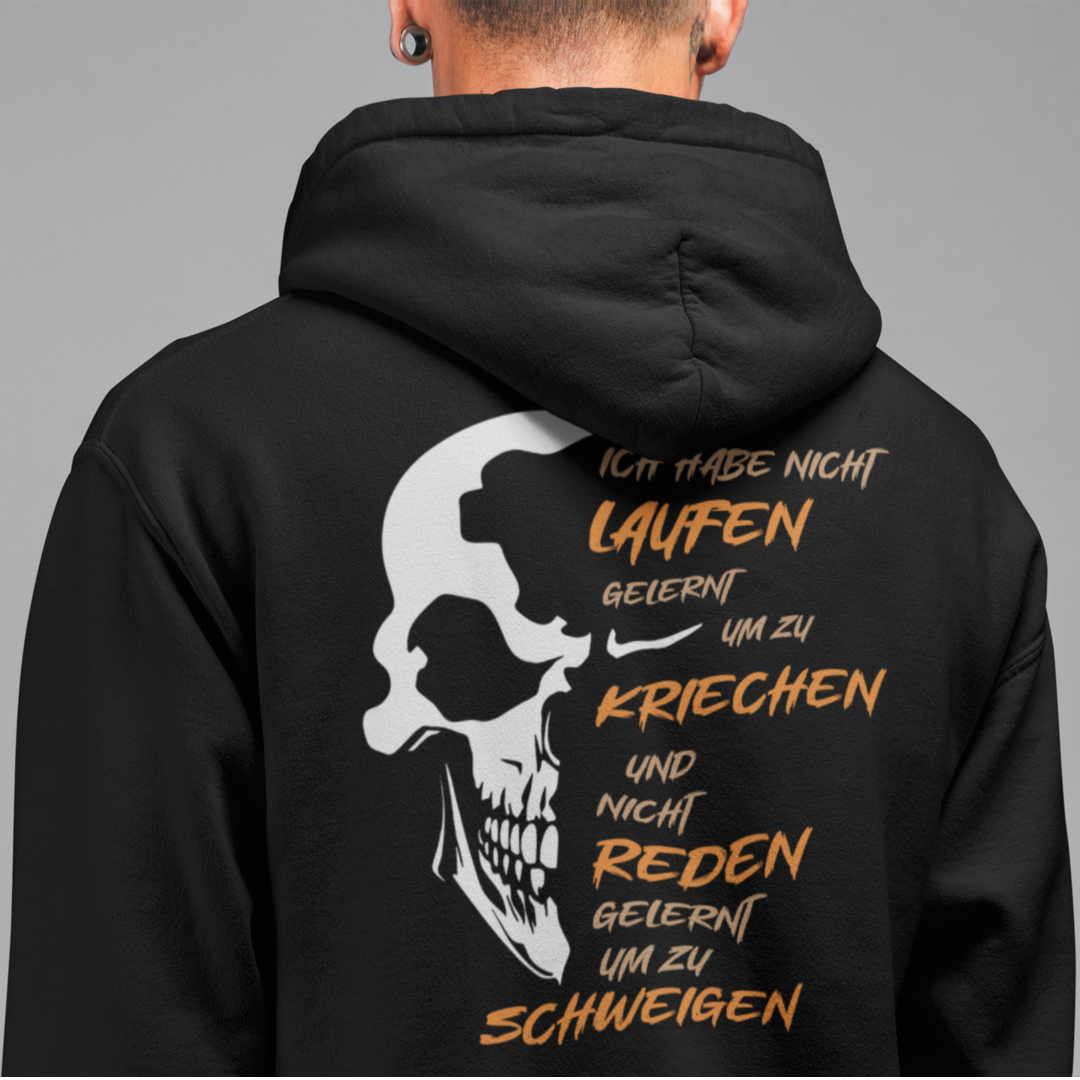 ICH HABE NICHT LAUFEN GELERNT UM ZU KRIECHEN... - OS Zipper Hoodie Unisex