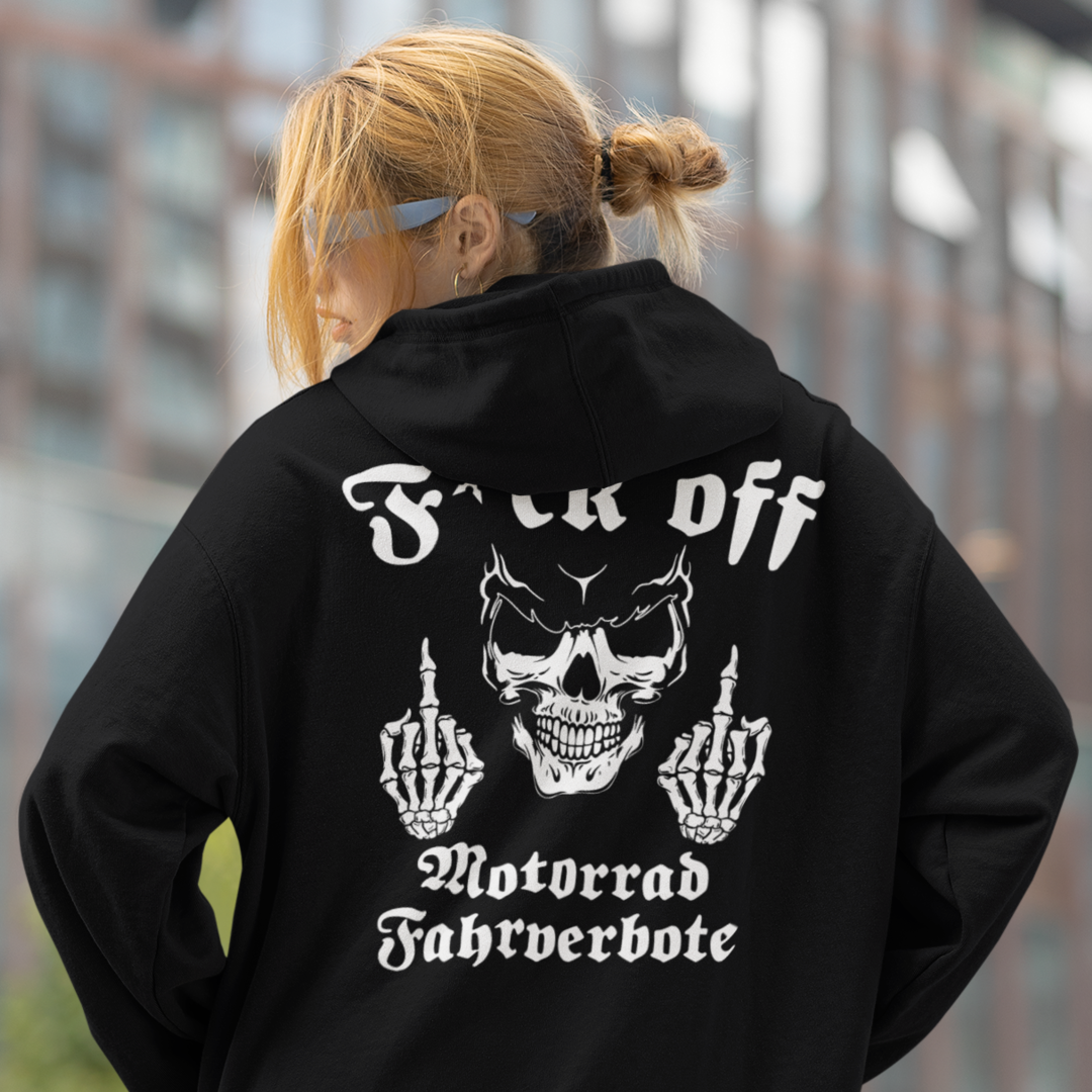 F*ck off Motorradfahrverbote - OS Hoodie Unisex