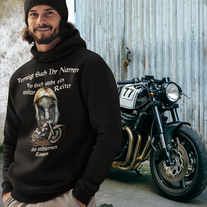 Reiter des stählernen Rosses -  Premium Hoodie Unisex, FRONTPRINT