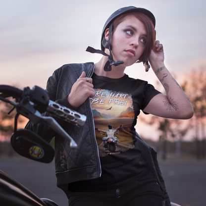 FAHRE HART, LEBE FREI - Premium T-Shirt