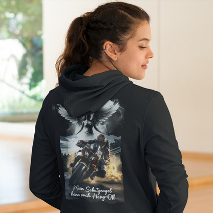 Mein Schutzengel kann auch Hang Off - Zipper Hoodie Unisex