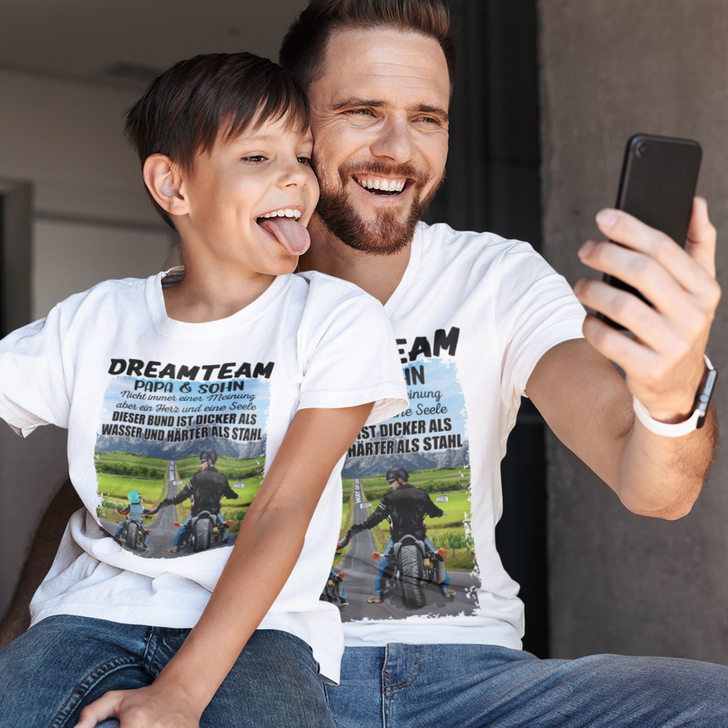 DREAMTEAM "Papa & Sohn" Edt. Chopper - Premium T-Shirt Kids
