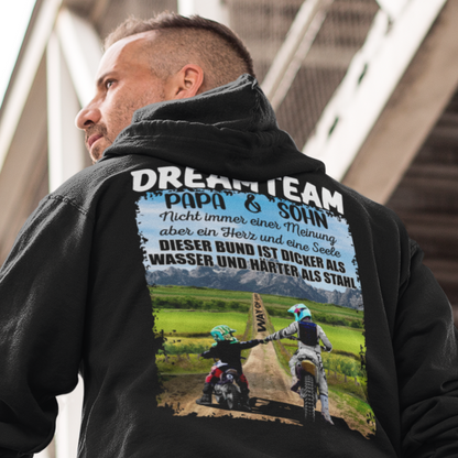 DREAMTEAM "Papa & Sohn" Edt. Cross - OS Zipper Hoodie Unisex